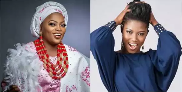 #BBNaija: Comic Actress Funke Akindele Campaigns & Solicits Nigerians To Vote For Debbie-Rise